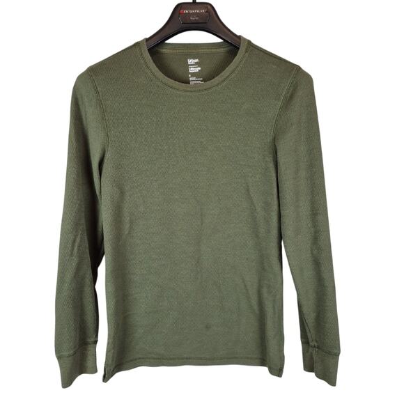 Urban Pipeline Shirt Mens Small Green Ultimate Super Soft Pullover Long Sleeve - Picture 1 of 10